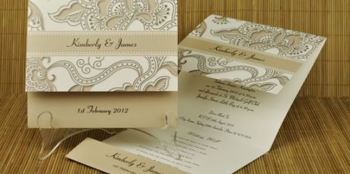 prosklitiria gamou tapestry pocket wedding invitations in taupe pocket wedding invitations