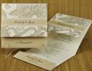 prosklitiria gamou tapestry pocket wedding invitations in taupe pocket wedding invitations